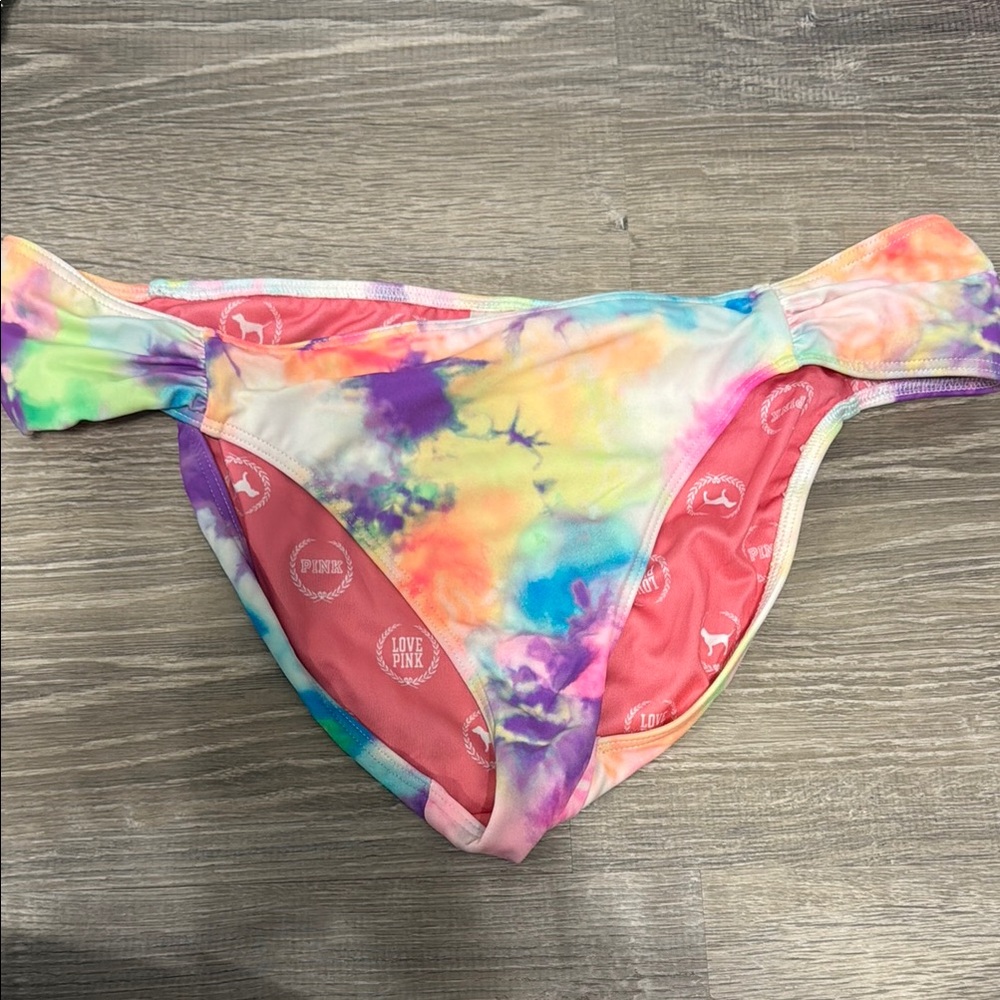 * NWOT Victoria Secret PINK Bikini Bottoms - Medium  tie dye
